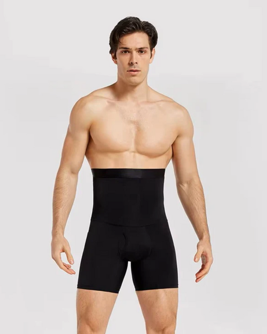 Roupa Interior Abdominal de Cintura Alta de Camada Dupla para Homem