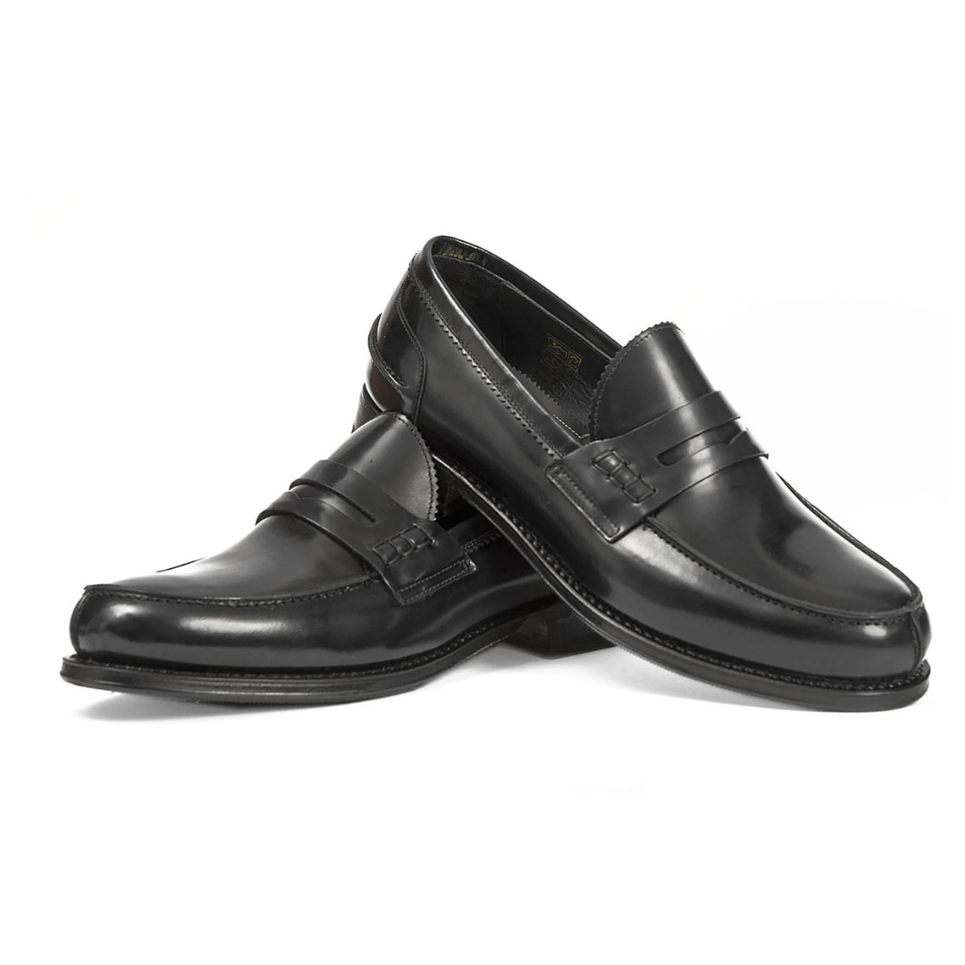 Mocassins de Couro Elegantes e Brilhantes para Homem