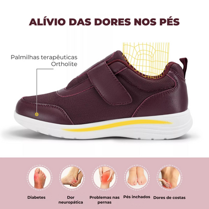 Sapatos Unissexo Confortáveis com Tiras Fáceis de Calçar para Diabéticos