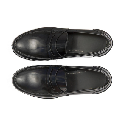 Mocassins de Couro Elegantes e Brilhantes para Homem