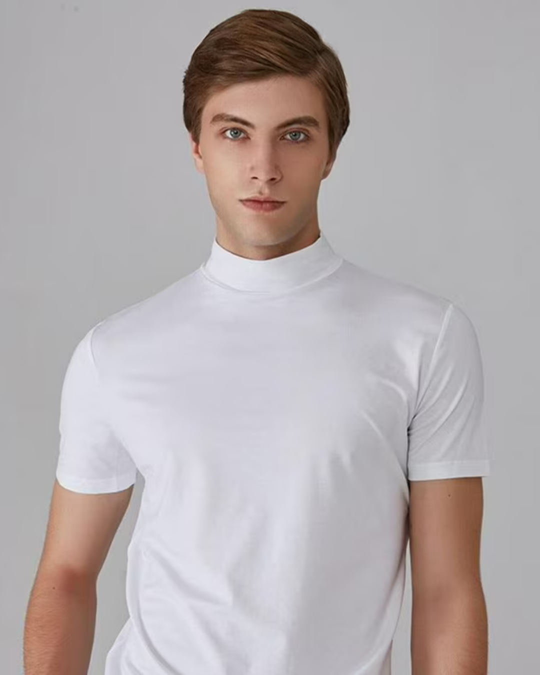 Camisola para Homem com Gola e Corte Justo