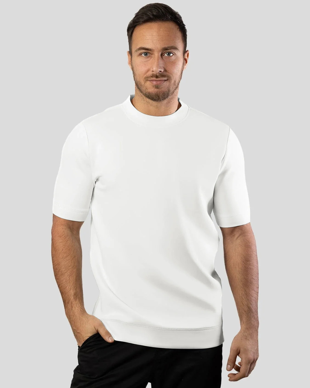 Camiseta de Manga Curta de Corte Justo para Homem (EM PROMOÇÃO 2X1)