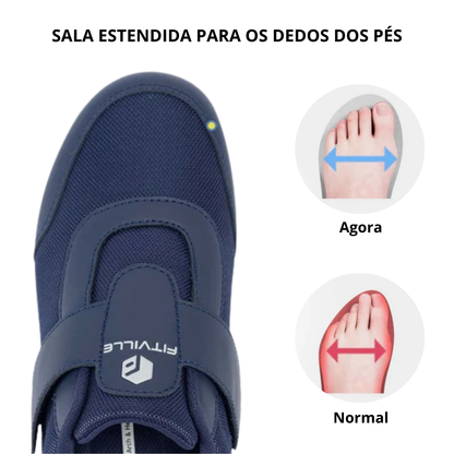 Sapatos Ergonómicos em Couro para Homem