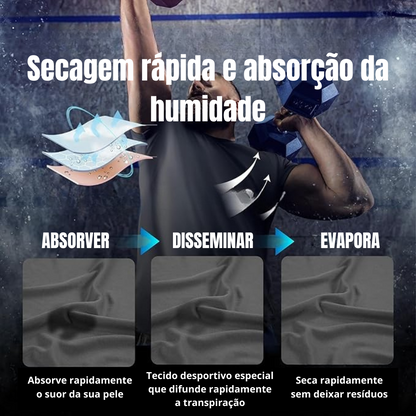 Camisola Desportiva de Secagem Rápida com Design Ergonómico